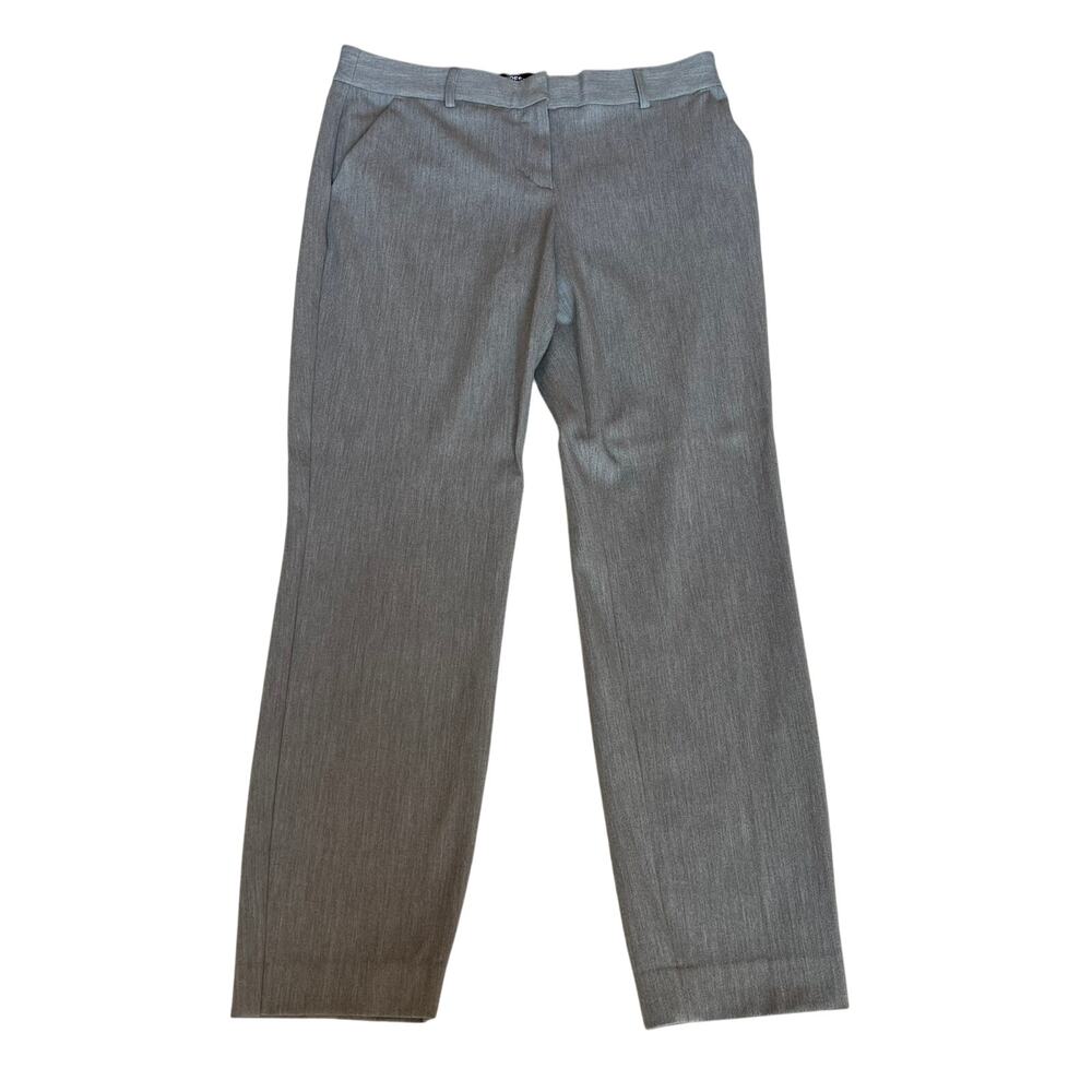 Express Ladies Gray Columnist Ankle Mid Rise Dress‎ Work Pants Size 8R Career